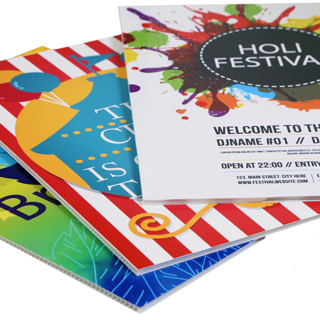 Polypropylene Material Corrugated Plastic Sheets for Printing Signs